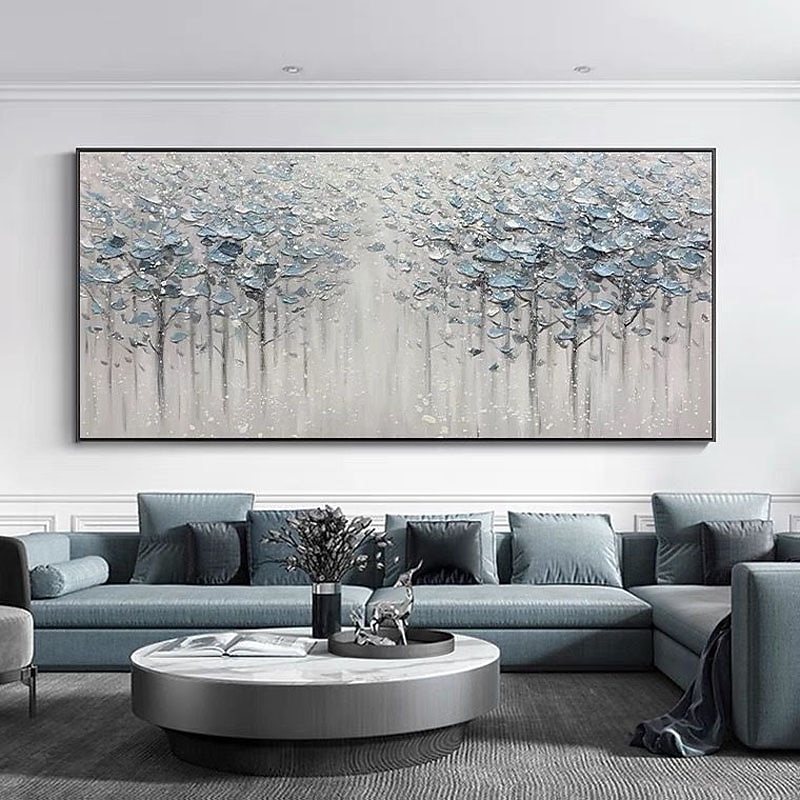 Oil Painting Handmade Hand Painted Wall Art ModernTexture Abstract Knife Flower Home Decoration Decor Stretched Frame Ready to Hang