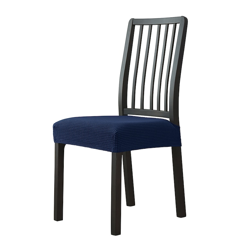 Seat Covers for Dining Room Chairs with Ties Burgundy Stretch Jacquard Chair Covers Removable Washable Kitchen Chair Seat Cushion Slipcovers Protector 24