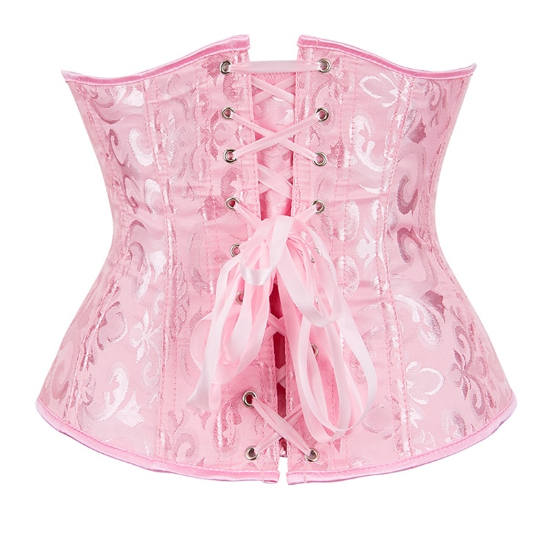 Rococo Punk & Gothic Medieval Overbust Corset Lingerie Bustier 14 Plastic Bones Fancy Dress Women's Royal Wedding Wedding Guest Adults' Corset3