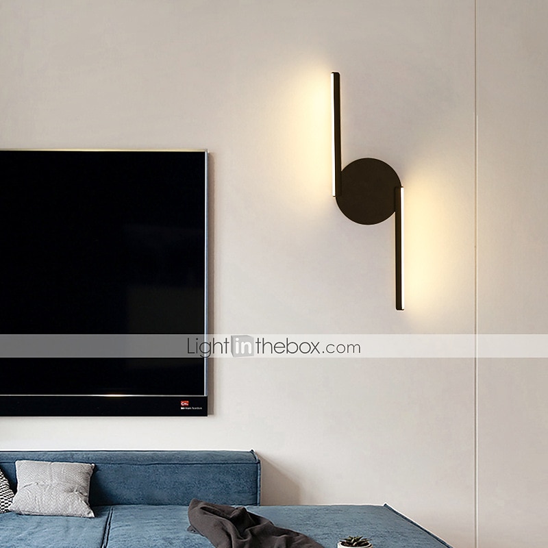 Lightinthebox Wall Light LED Nordic Line Black And White Creative Personality Wall Lamp Designer Decorative Led Bedroom Bedside Modern Corridor2
