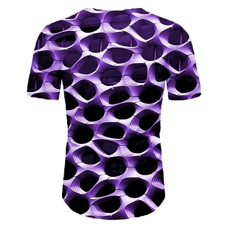 Men's Graphic T Shirt Short Sleeve T shirt Round Neck Shirt Basic Daily Black Blue Purple Clothing Apparel Normal S M L XL XXL 3XL 10