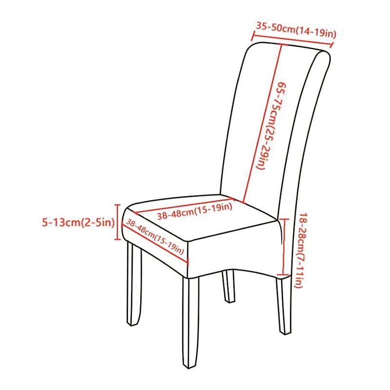 Dining Chair Covers, Stretch Chair Cover Black Green Spandex Jacquard  Burgundy Red High back Chair Protector Covers Seat Slipcover with Elastic Band for Dining Room,Wedding, Ceremony, Banquet2