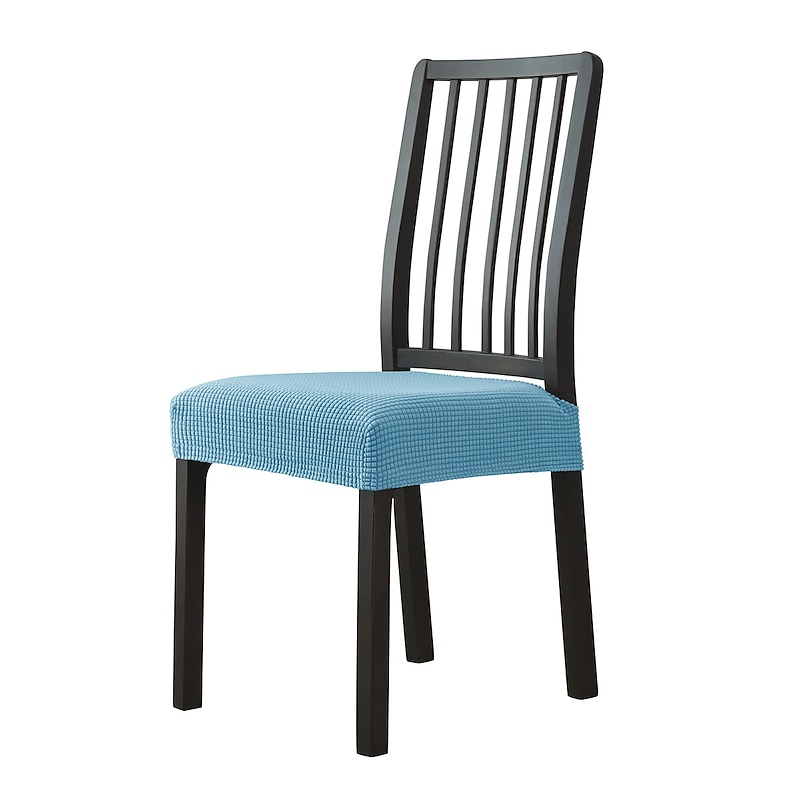 Seat Covers for Dining Room Chairs with Ties Burgundy Stretch Jacquard Chair Covers Removable Washable Kitchen Chair Seat Cushion Slipcovers Protector 8