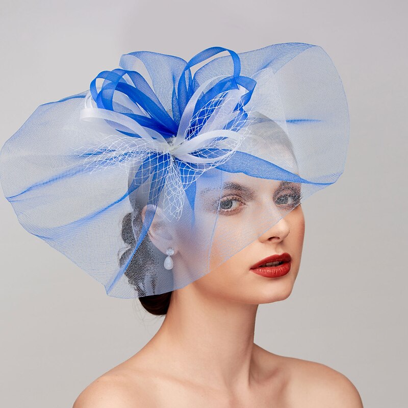 Stretch Stripes / Net Fascinators Kentucky Derby Hat/ Headpiece with Bowknot / Cap 1 PC Wedding / Horse Race / Melbourne Cup Headpiece3