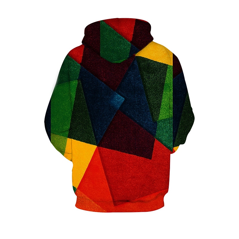Men's Color Block Graphic Prints Hoodie Hoodies Sweatshirt Designer Casual Long Sleeve Hooded Daily Sports Yellow Red Print Spring &  Fall Designer2
