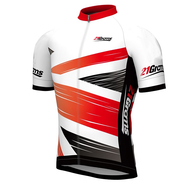 Men's Cycling Jersey Geometric Geometry UK Short Sleeve Bike Jersey Top with 3 Rear Pockets Mountain Bike MTB Road Bike Cycling Quick Dry Reflective Strips Back Pocket Moisture Wicking Sports Yellow 8