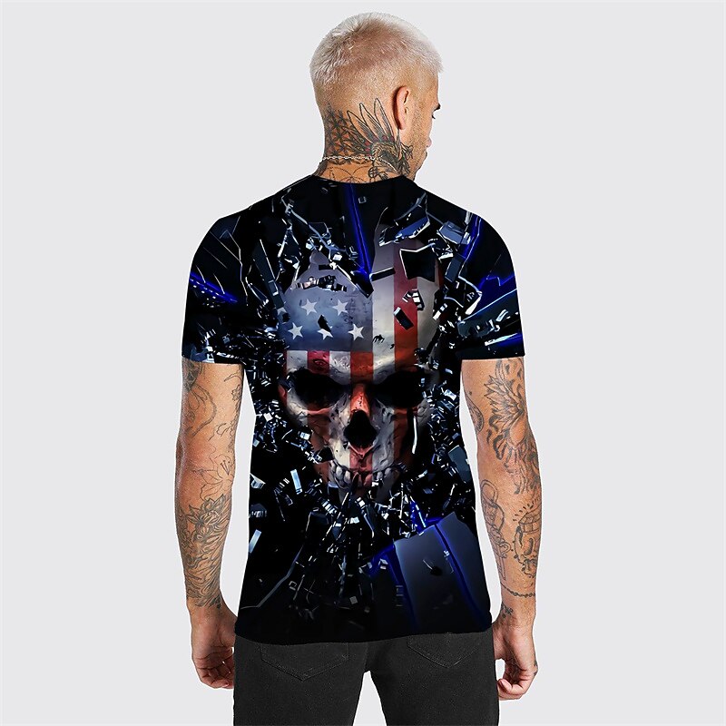 Men's Plus Size T shirt Tee Big and Tall Graphic Crew Neck Print Short Sleeve Summer Designer Casual Big and Tall Daily Holiday Tops2