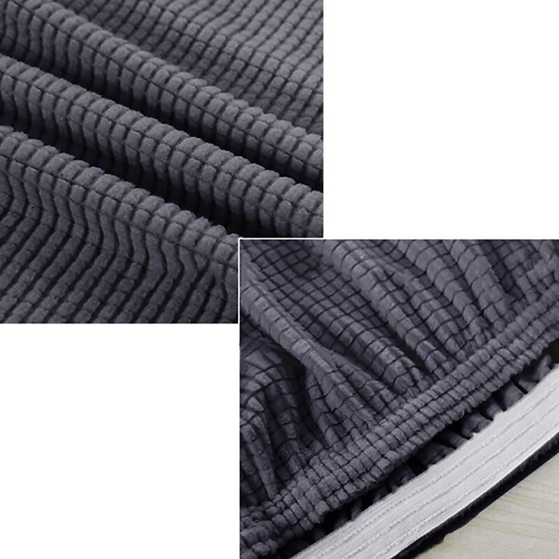 Wingback Chair Cover Armchair Cover Stretch Sofa Slipcover Elastic Couch Cover With T Cushion Cover Plain Burgundy Red Solid Color Soft Durable4