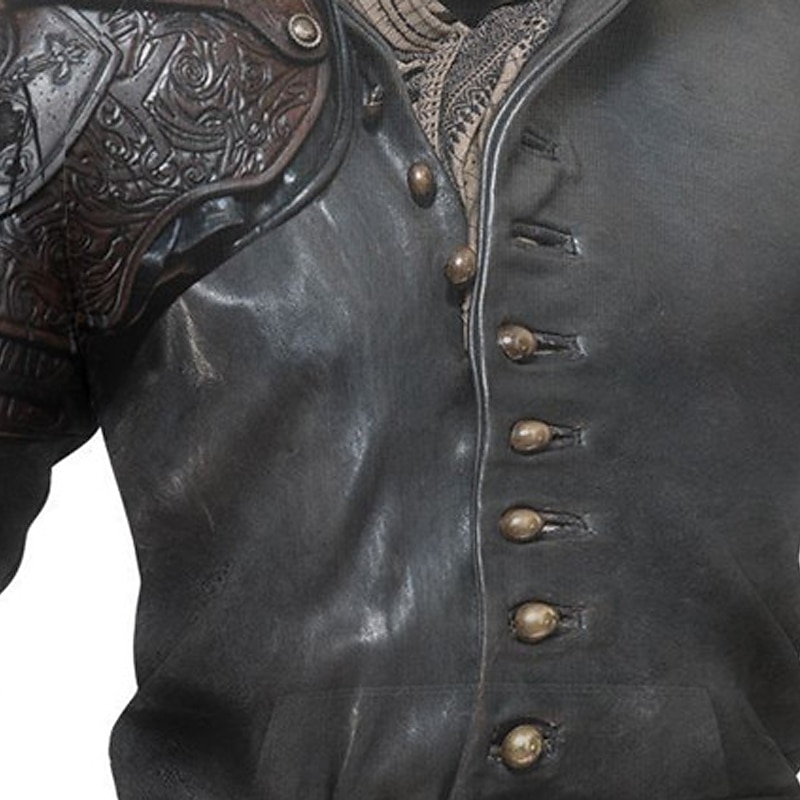 Men's Graphic Armor Viking Hoodie Hoodies Sweatshirt Sportswear Casual Long Sleeve Hooded Casual Daily Holiday Black Print Spring &  Fall Designer3