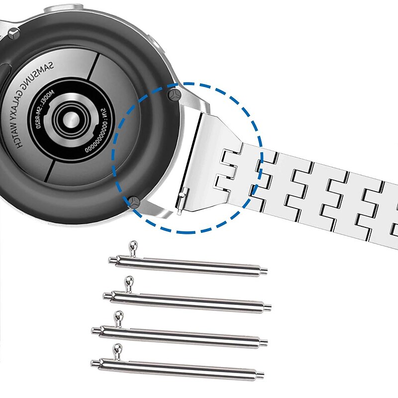 4 Pack Watch Pins, Quick Release Spring Bars 22mm, Stainless Steel Watch Band Pins, 1.5mm Diameter2