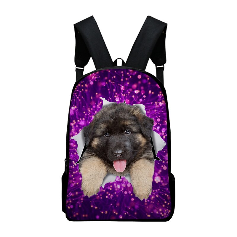 Cute Dog in Galaxy Backpack for Kids – 3D Animal Print School Bag with Cosmic Stars for Boys and Girls2