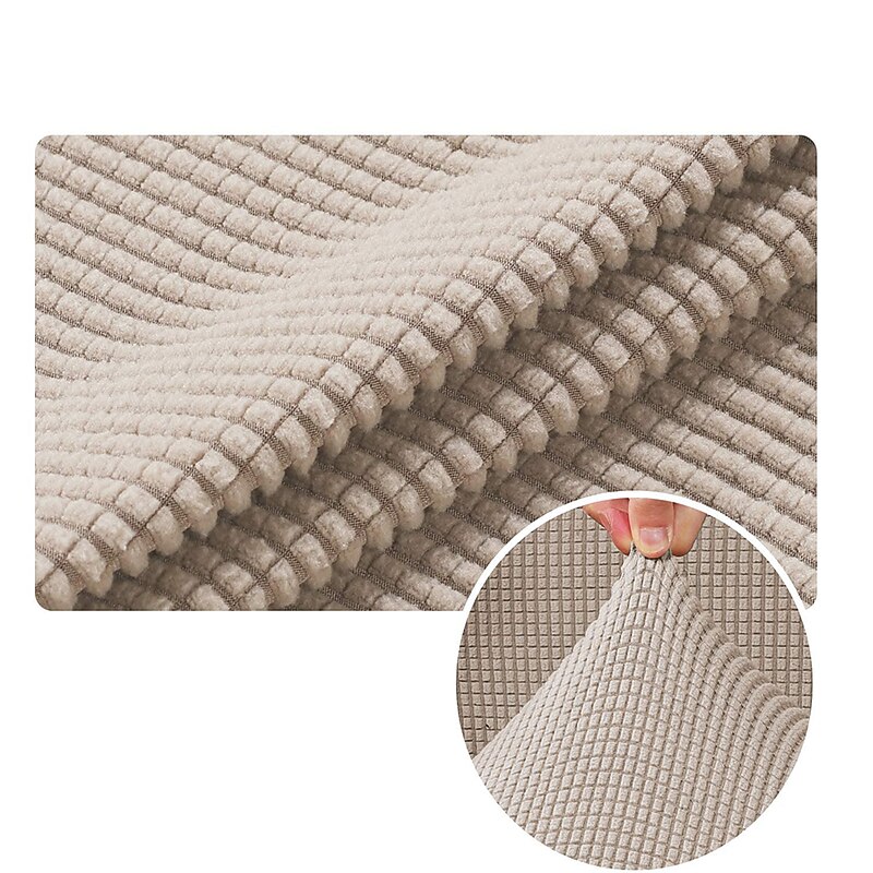 2 Piece Sofa Cover High Stretch Jacquard Fabric Furniture Slipcover Stay in Place Soft Spandex Form Fit Wing Back Armchair Slipcovers Skid Resistance Machine Washable2