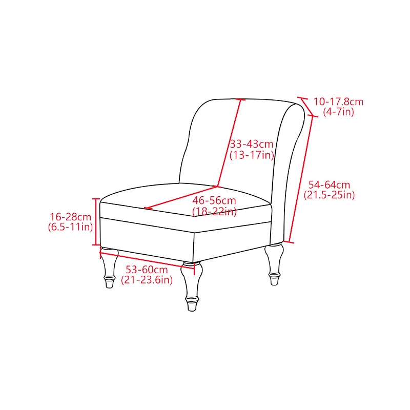 Armless Chair Slipcovers Burgundy Water-Repellent Chair Covers Stretch Couch Cover Removable Furniture Protector Covers for Home Hotel4