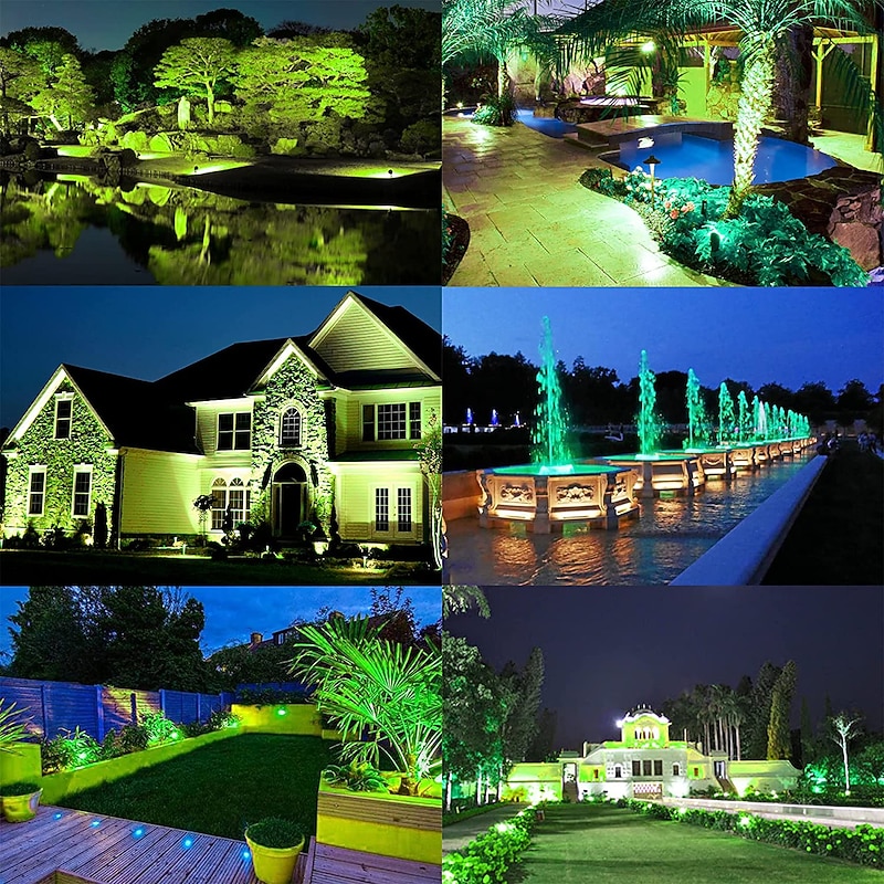 2PCS Solar Landscape Spotlight Outdoor 2 Brightness Modes 2 in 1 Solar Landscape Spotlight IP67 Waterproof Solar outdoor light lawn light pathway lights4