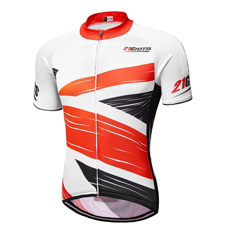 Men's Cycling Jersey Geometric Geometry UK Short Sleeve Bike Jersey Top with 3 Rear Pockets Mountain Bike MTB Road Bike Cycling Quick Dry Reflective Strips Back Pocket Moisture Wicking Sports Yellow 6