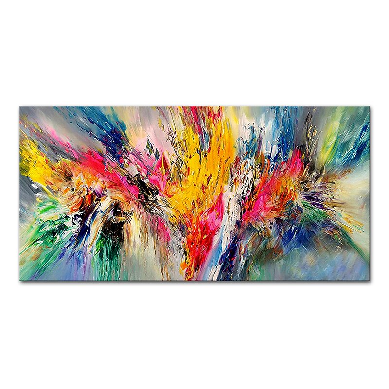 Mintura Handmade Oil Painting On Canvas Wall Art Decoration Modern Abstract Colorful Picture For Home Decor Rolled Frameless Unstretched Painting2