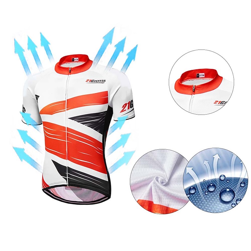 Men's Cycling Jersey Geometric Geometry UK Short Sleeve Bike Jersey Top with 3 Rear Pockets Mountain Bike MTB Road Bike Cycling Quick Dry Reflective Strips Back Pocket Moisture Wicking Sports Yellow3