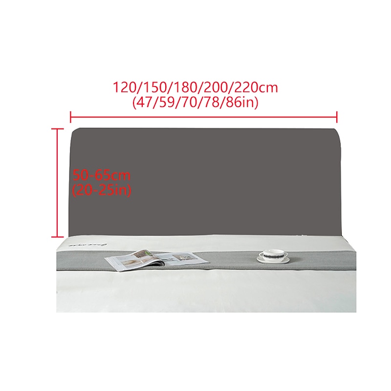 Bed Headboard Cover for Bedroom Decoration, Stretch Bed Headboard Slipcover Covers, Dust proof Protector Cover for Upholstered Headboard3