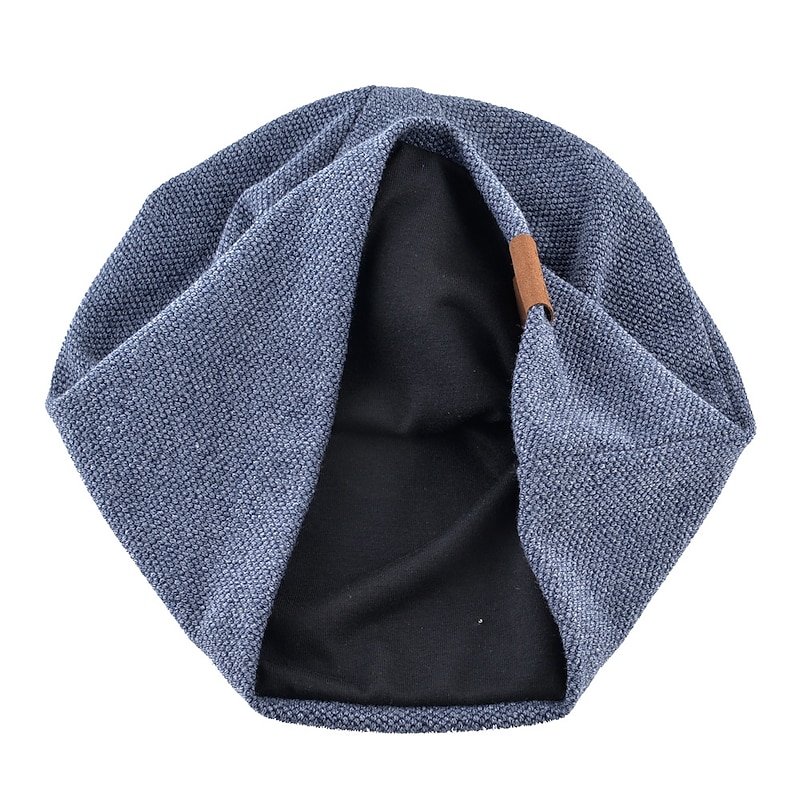 Men's Beanie Hat Black Red Cotton Pure Color Knitted Simple Outdoor Outdoor Street Daily Pure Color Windproof Warm Breathable4