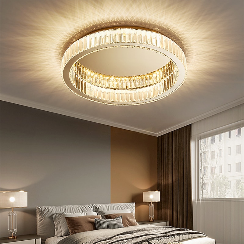 50/60 cm LED Ceiling Lights Chandelier Crystle Stainless Steel Electroplated Modern 220-240V4