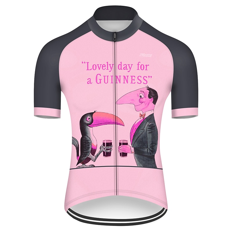 Men's Cycling Jersey Bird Patterned Novelty Short Sleeve Bike Jersey Top with 3 Rear Pockets Mountain Bike MTB Road Bike Cycling Cycling Quick Dry Ultraviolet Resistant Reflective Strips Sports3