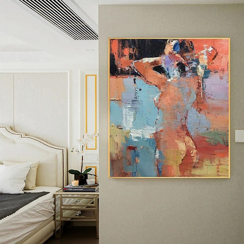 Oil Painting Handmade Hand Painted Wall Art Modern Abstract Nude Woman Home Decoration Decor Rolled Canvas No Frame Unstretched4
