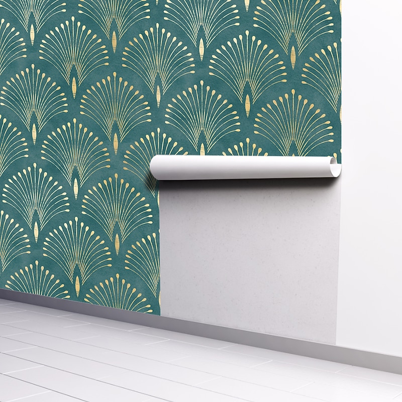 Geometric Wallpaper Home Decoration Comtemporary Vintage Wall Covering, PVC / Vinyl Material Self adhesive Wallpaper, Room Wallcovering3
