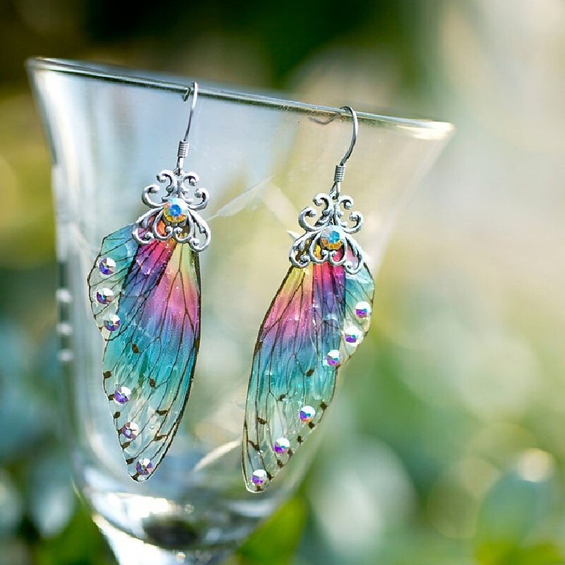 Women's Earrings Chic & Modern Street Fashion Charm Transparent Insect Wings Drop Earrings / Spring / Summer / Fall / Winter3