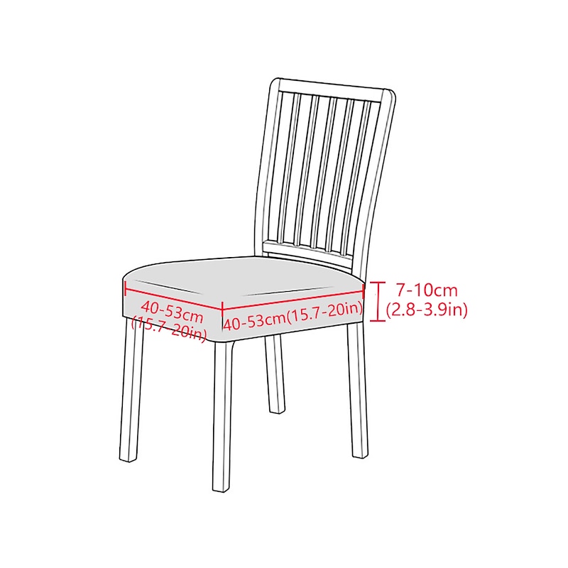 Seat Covers for Dining Room Chairs with Ties Burgundy Stretch Jacquard Chair Covers Removable Washable Kitchen Chair Seat Cushion Slipcovers Protector2