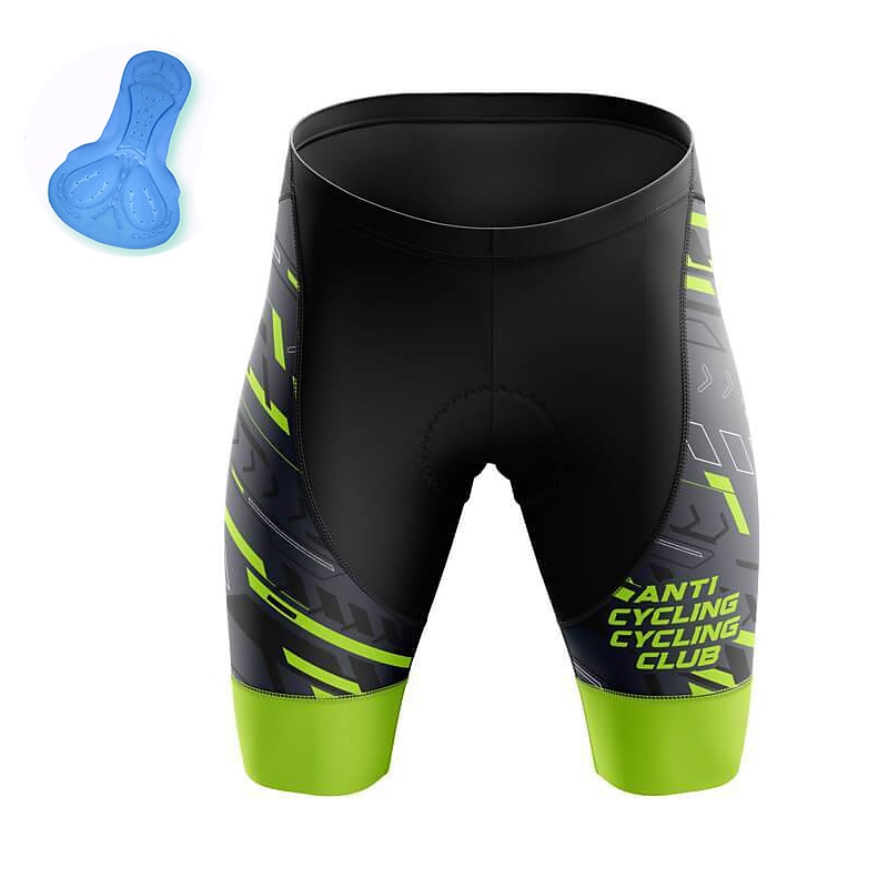 Men's Geometric Letter & Number Bike Shorts Cycling Padded Shorts Bike Padded Shorts / Chamois Mountain Bike MTB Road Bike Cycling Sports 3D Pad Cycling Quick Dry Moisture Wicking Yellow Red Spandex2