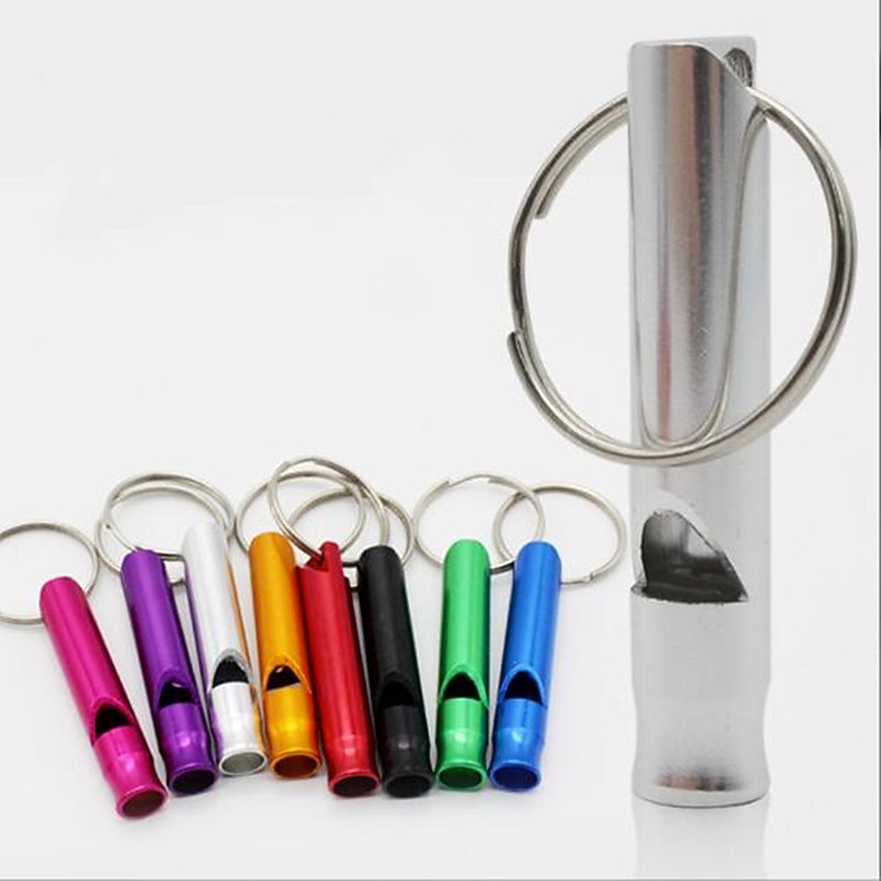 1 Pieces High Pitch Plastic Dog Whistles for Recall Training, Dog Training Whistle with Key Rings (Black, Orange, Blue, Purple, Green)