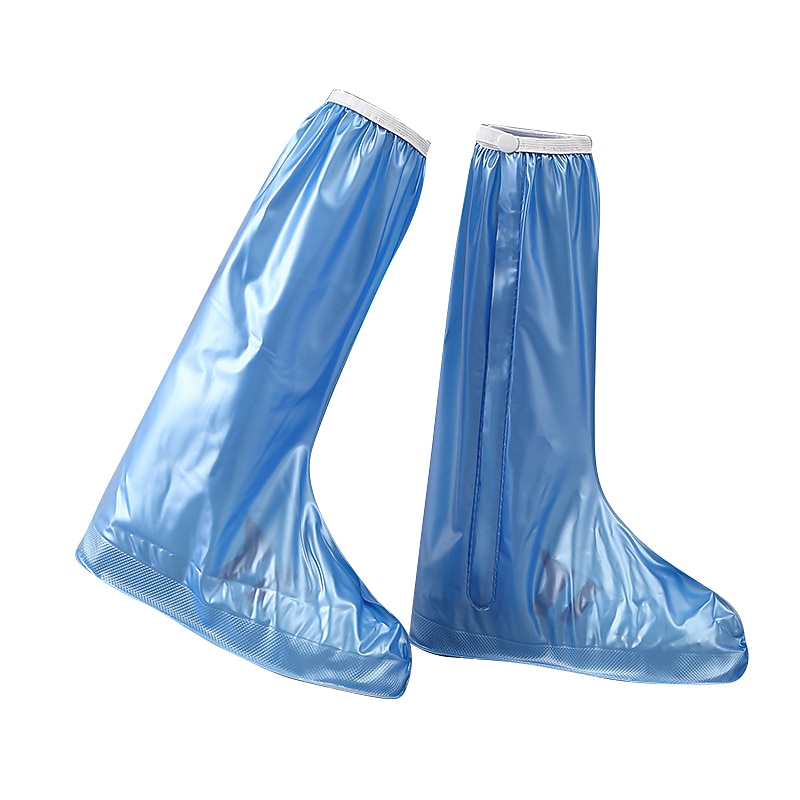 Clear Water Proof Shoe Cover Long Length Slip-resistant Zipper Rain Boots Overshoes Waterproof Rainy Days Useful Tools3