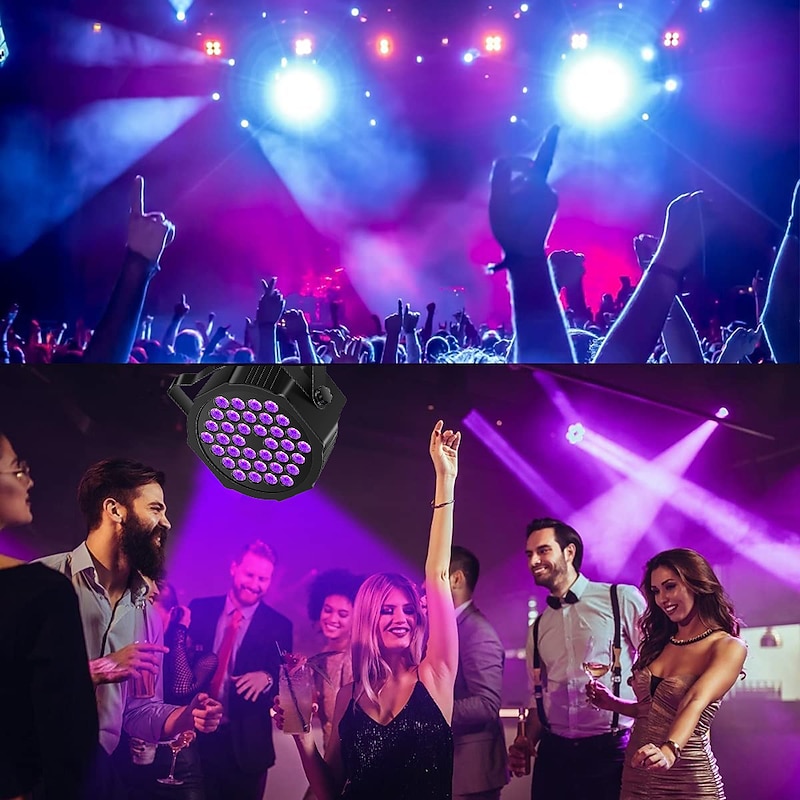 UV Blacklight LED Strobe Stage Par Light Party Lights Indoor 36W 36 LEDs with Remote Controller for Disco Party Club KTV Wedding4