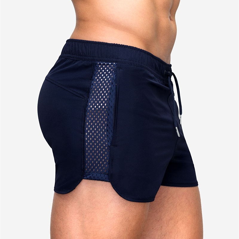 Men's Running Shorts Athletic Shorts Gym Shorts Marathon One-third Shorts Ranger Panty Bottoms Athletic Fall Spandex Breathable Quick Dry Moisture Wicking Soft Marathon Running Jogging Sportswear