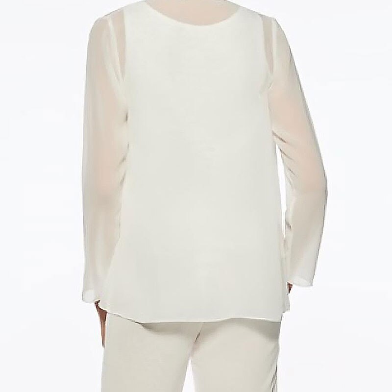 Ivory Shrug Mother's Wrap Long Sleeve Shawls Classy Basic Chiffon Shawl & Wrap Women's Wedding Guest Wraps With Pure Color For Wedding Party Evening dress to impress2