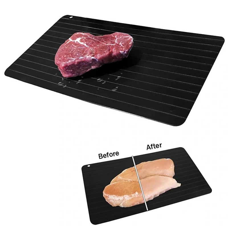 Fast Defrosting Tray for Natural Thawing Frozen Meat Rapid Thawing Plate & Board for Frozen Meat & Food Defrosting Mat Thaw Meat Quickly2
