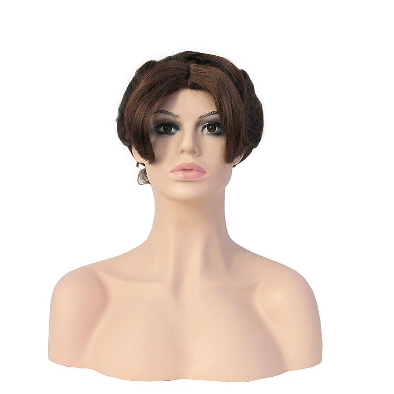 Cosplay  Wig Wavy Middle Part Wig Brown Synthetic Hair Women's Black Halloween Wigs2