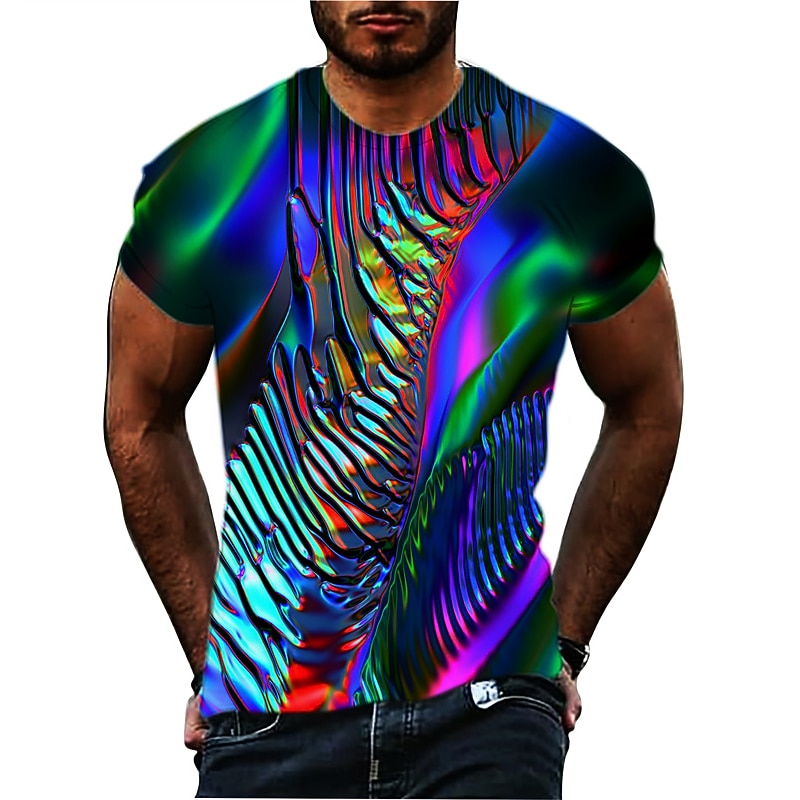 Men's Plus Size T shirt Tee Big and Tall Graphic Crew Neck Print Short Sleeve Summer Designer Classic Casual Big and Tall Daily Sports Tops4