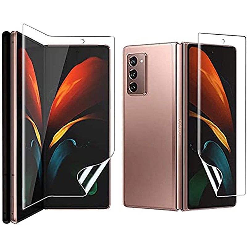 1 Set Screen Protector + Camera Lens Protector For Samsung Galaxy S25 Ultra Plus S24 Ultra Plus Z Fold 7 Z Fold 4 Z Fold 3 Tempered Glass 9H Hardness Self-healing Anti Bubbles Anti-Fingerprint High