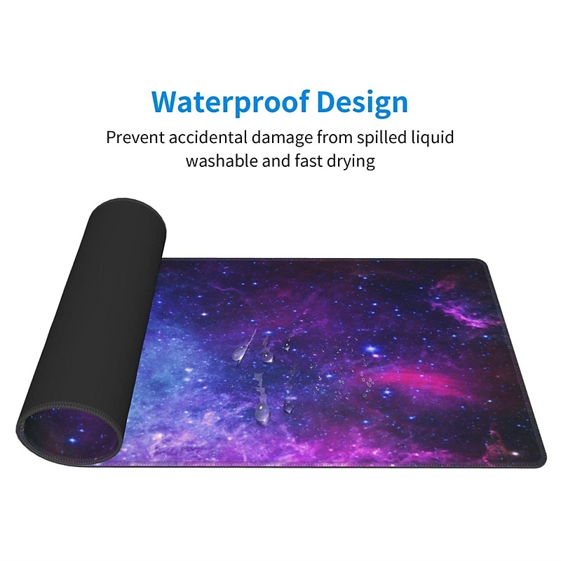 Large Mouse Pad XL 35.4x15.7in Big Extended Computer Keyboard Mouse Mat Desk Pad for Laptop with Stitched Edges Waterproof Mousepad for Gamer Home&Office3