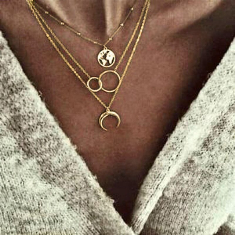 Women's necklace Chic & Modern Street Geometry Necklaces / Gold / Silver / Fall / Winter / Spring2