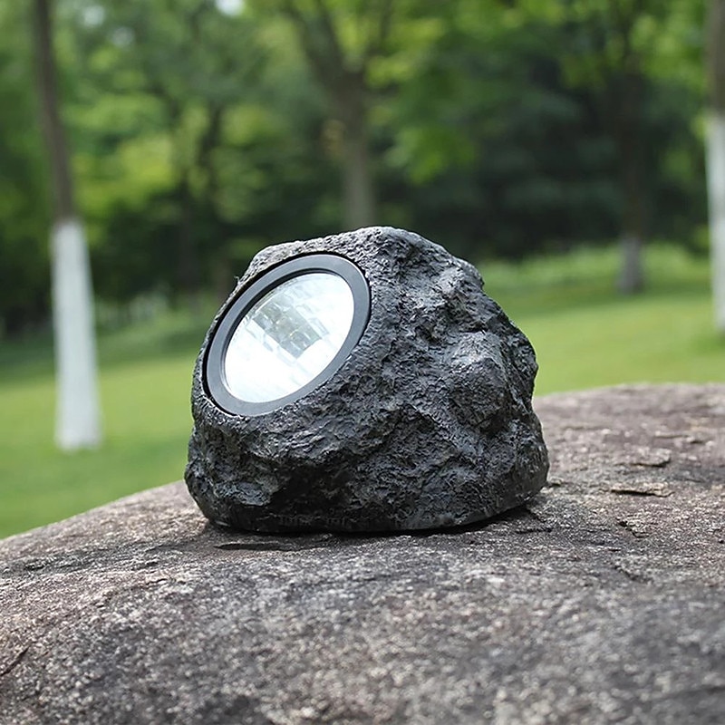 Outdoor Solar Pathway Spot Lights Rock Garden Light Waterproof for Walkway Yard Garland Lighting2