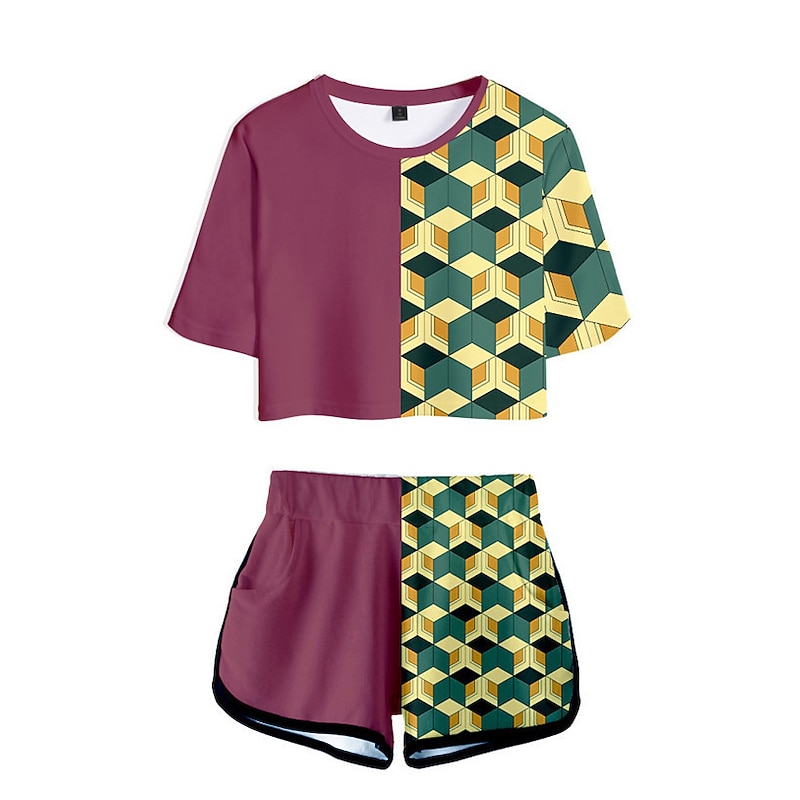 Kamado Nezuko Tomioka Giyuu Kamado Tanjirou Outfits Anime Cartoon Anime Harajuku Graphic Kawaii For Women's Adults' Back To School 3D Print3