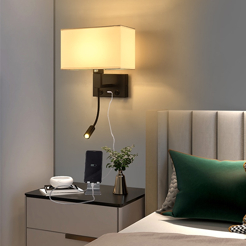 Modern Nordic Style Indoor Wall Lights Bedroom Dining Room Metal LED Wall Light 85-265V 5 W2