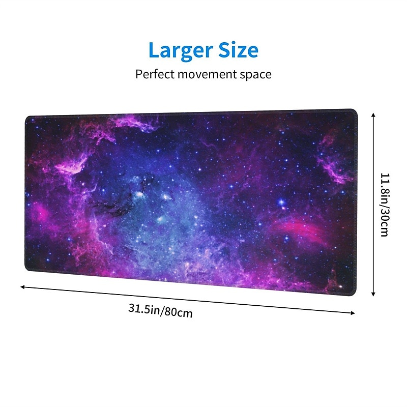 Large Mouse Pad XL 35.4x15.7in Big Extended Computer Keyboard Mouse Mat Desk Pad for Laptop with Stitched Edges Waterproof Mousepad for Gamer Home&Office2