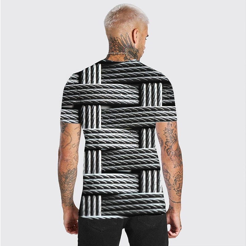 Men's Graphic T Shirt Tee Short Sleeve T shirt 3D Print Round Neck Shirt Fashion Cool Designer Casual Daily Weekend Blue Brown Green Summer Clothing Apparel Normal S M L XL 2XL 3XL 4XL2