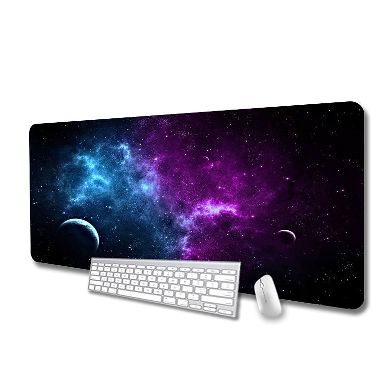 Large Mouse Pad XL 35.4x15.7in Big Extended Computer Keyboard Mouse Mat Desk Pad for Laptop with Stitched Edges Waterproof Mousepad for Gamer Home&Office