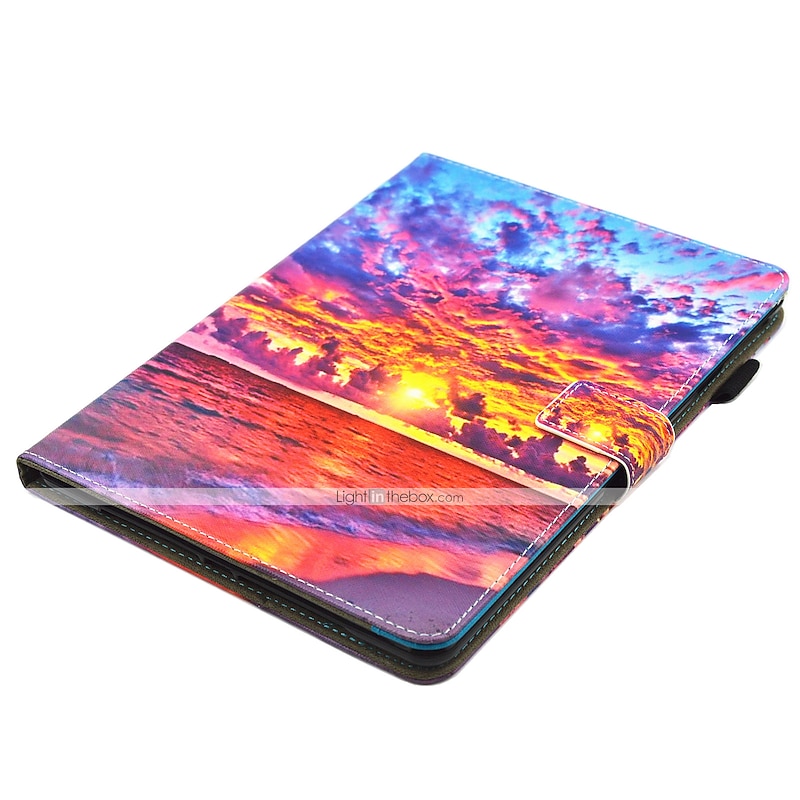 Tablet Case Cover For Apple iPad Air 5th 4th 10.9" ipad 9th 8th 7th Generation 10.2 inch 360° Rotation Magnetic Shockproof Butterfly Panda Scenery TPU PU Leather2