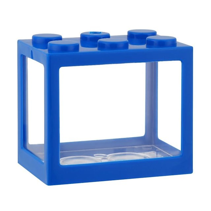PVC Betta Fish Tank Mini Aquarium Betta Fish Accessories Building Block Decor Ornamental Aquarium Tank Pet Decoration3