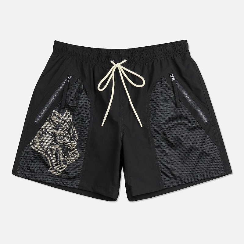 Men's Running Shorts Gym Shorts Drawstring Bottoms Athletic Fall Spandex Quick Dry Soft Moisture Wicking Breathable Gym Workout Jogging Exercise Sportswear Activewear Light Green Dark Navy Black White2